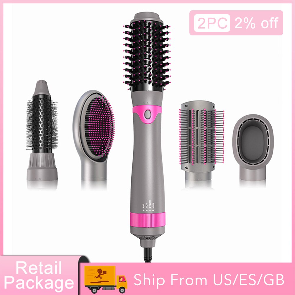 5 In 1 Föhn Warme Lucht Borstel Haar Krultang Stijltang Kam Krultang Borstel Haar Styling gereedschap