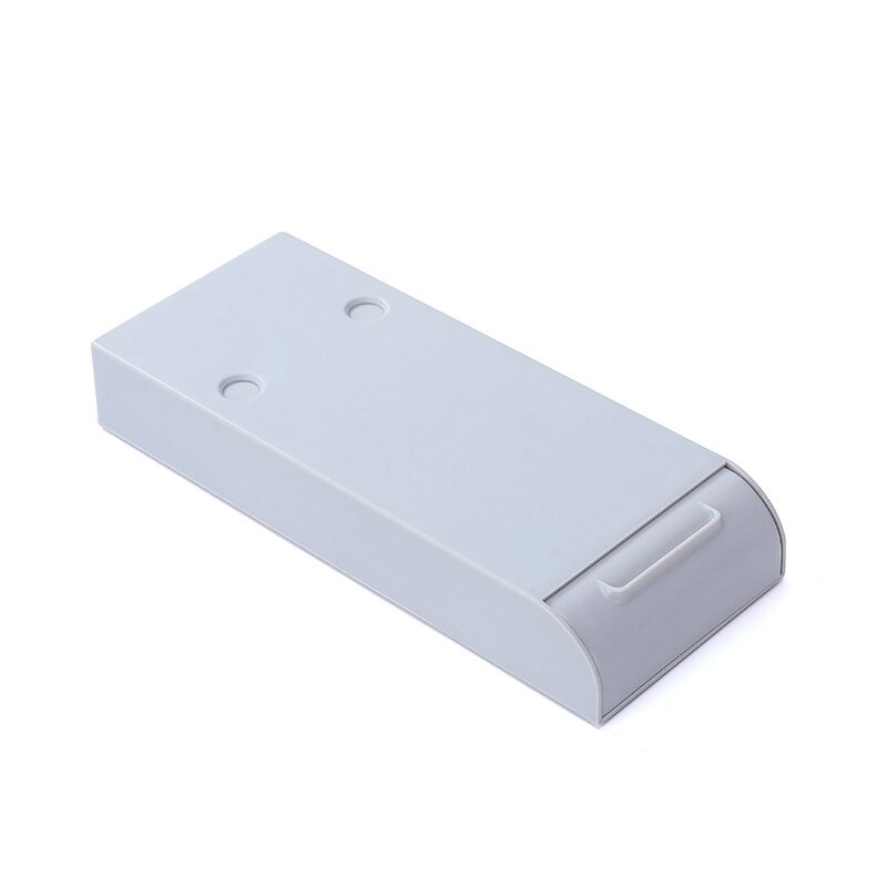 Self-Adhesive Under Desk Drawer Storage Box Makeup Organizer Hidden Table Under Storage Box Pull-Out Drawer Organizer: Gray