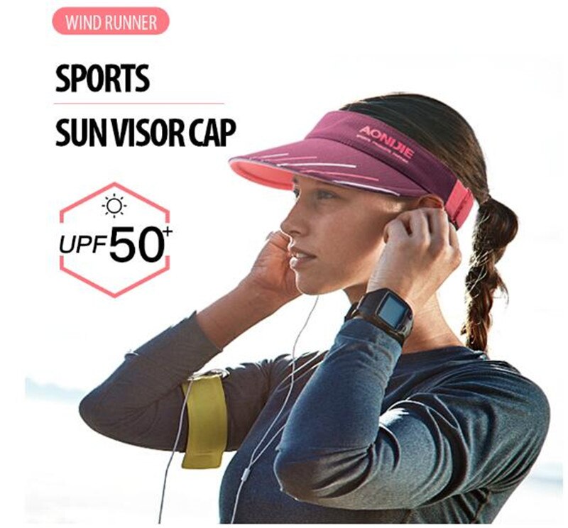 AONIJIE-Sombrero parasol para exteriores, viseras de maratón ligeras, sombrero para correr, sombrero para sol UV para escalada, Camping, senderismo, hombre y mujer