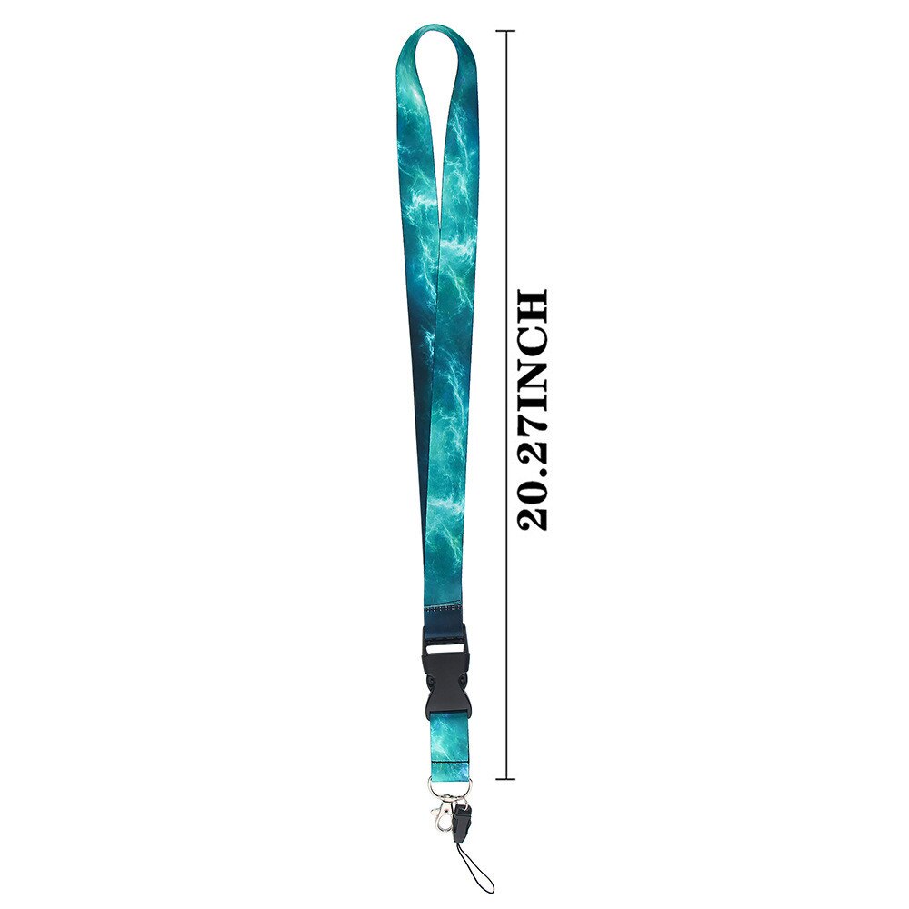 Sterrenhemel Elements Lanyards Sleutelhanger Kleurrijke Print Hals Bandjes Sleutelhanger Mobiele Telefoon Touw Leraren 1 Stuks Badge Houder sleutel