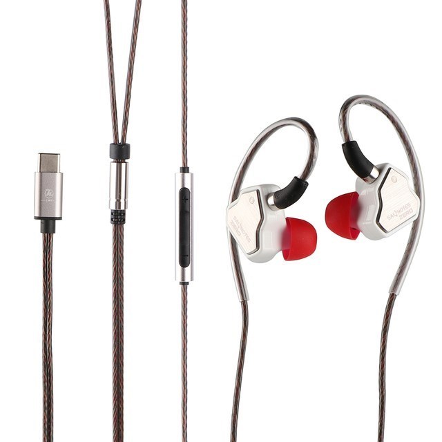 7 Hz Salnotes Zero HiFi 10 mm dynamiczny sterownik douszne słuchawki douszne IEM metalowa membrana kompozytowa magnes N52