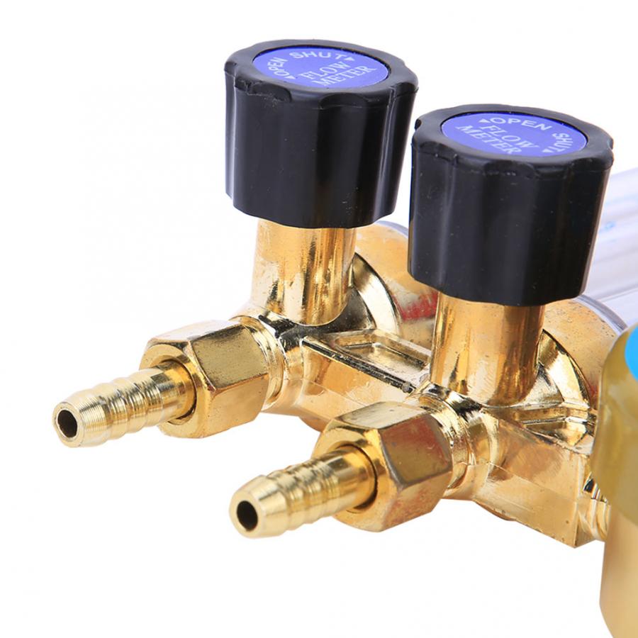 0.25MPa Argon Gas Pressure Reducer Regulator Double Gauge Meter Welding Accessory Gas Regulator