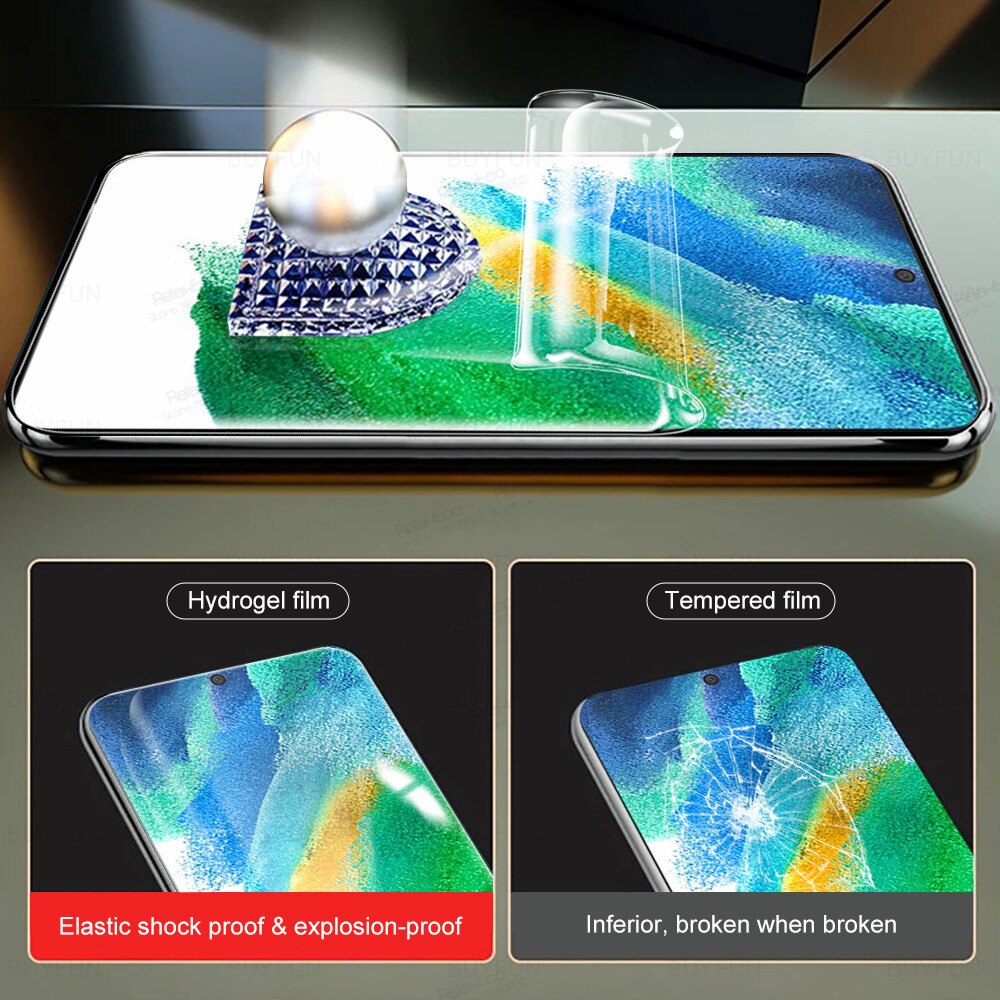 3in1 Camera Front Back Hydrogel Film For Samsung Galaxy S21 FE Screen Portector Sumsung S21FE S 21 Fan Edition Lite Not Glass