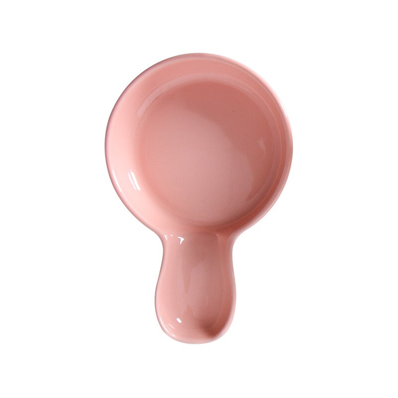 Ceramic Milk Pan Single-handle Milk Noodle Pan Flat-bottomed Baking Tray for French Fries Instant Pot: 23