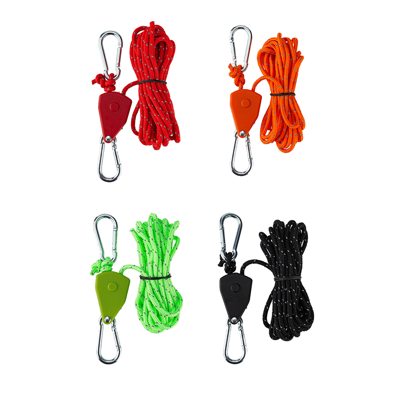 Verstelbare Katrolhaak Camping Tent Vastbinden Touw Spanner Ratel Hangers Luifel Touw Haak Luifel Gesp