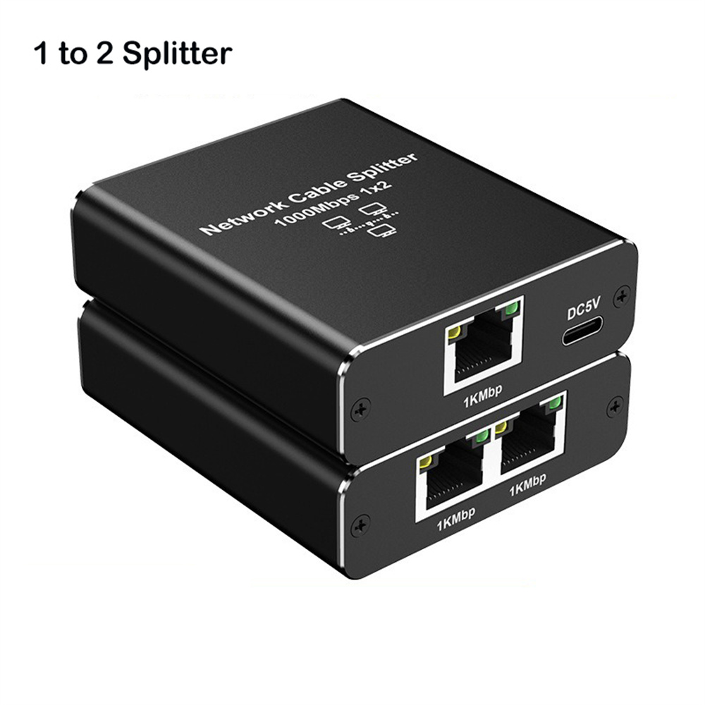 Divisor Gigabit Ethernet 1 a 2/3/4 1000Mbps extensión de red RJ45 LAN divisor de Internet para PC portátil enrutador TVBox TV Digital: Naranja