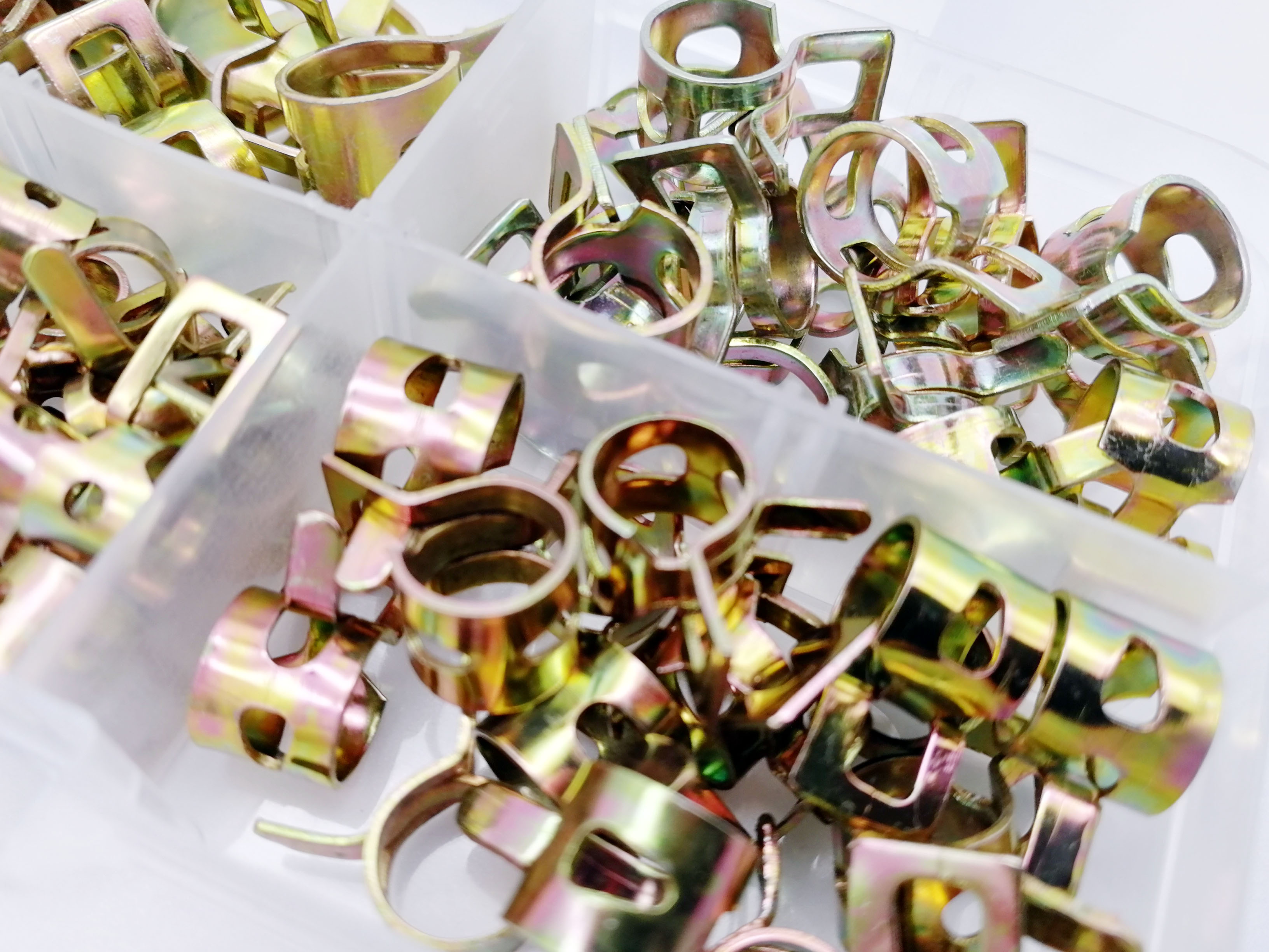 75PCS Klem kit 6-10mm Lente Clip Brandstofslangen Waterleiding Luchtslang Klemmen Sluiting voor band Klem Metalen Kit