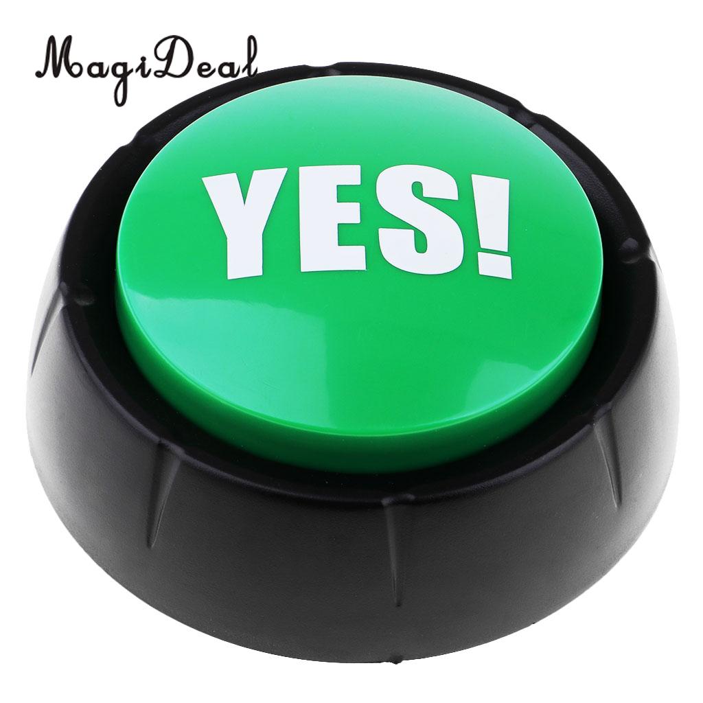 Learning Resources Dome Shaped Sound Buttons Party Game Show Answer Buzzers ''NO'' & ''YES''