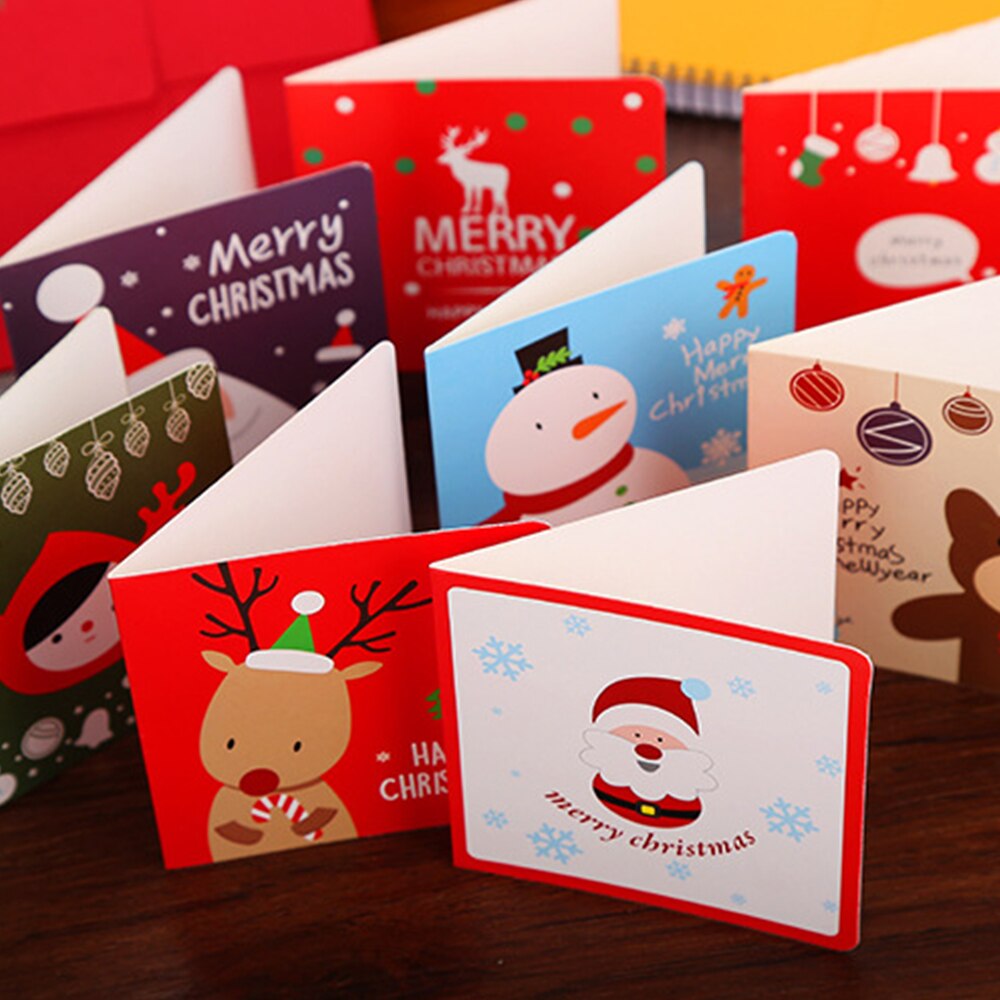 12pcs Merry Christmas Cards Wedding Invitation Greeting Cards Christmas Greeting Cards Year Postcard Card