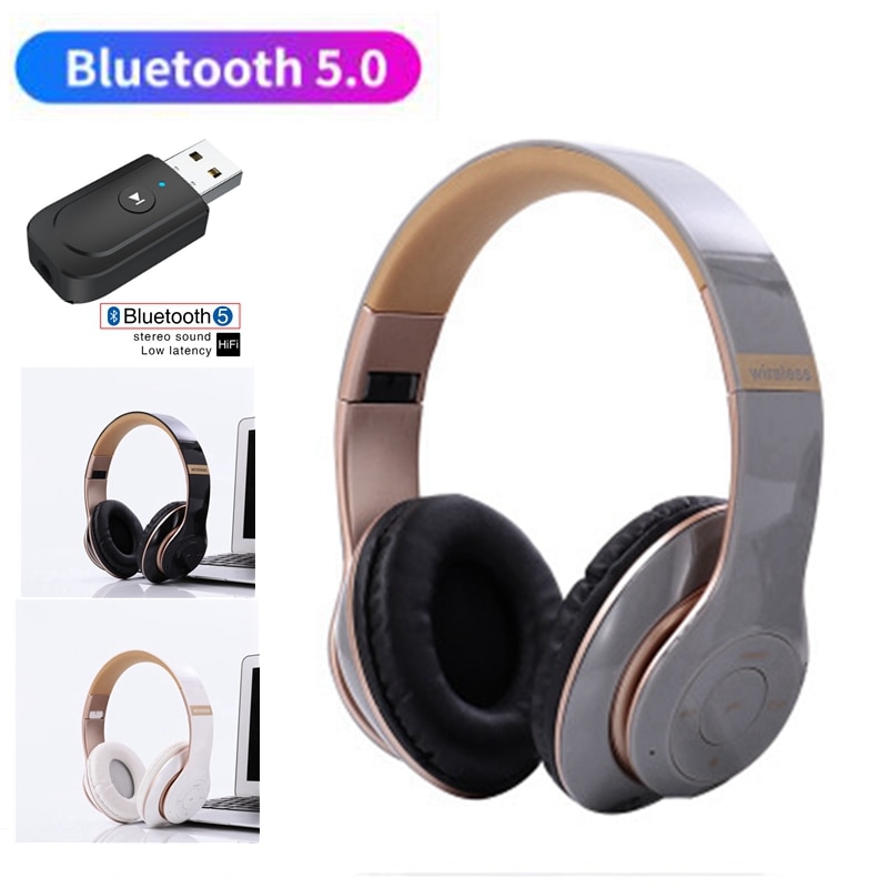 Noise Annuleren Draadloze Oortelefoon Met Microfoon Opvouwbaar Bluetooth Hoofdtelefoon En Tv Pc Tablet Blutooth Adapter Telefoon Muziek Helm
