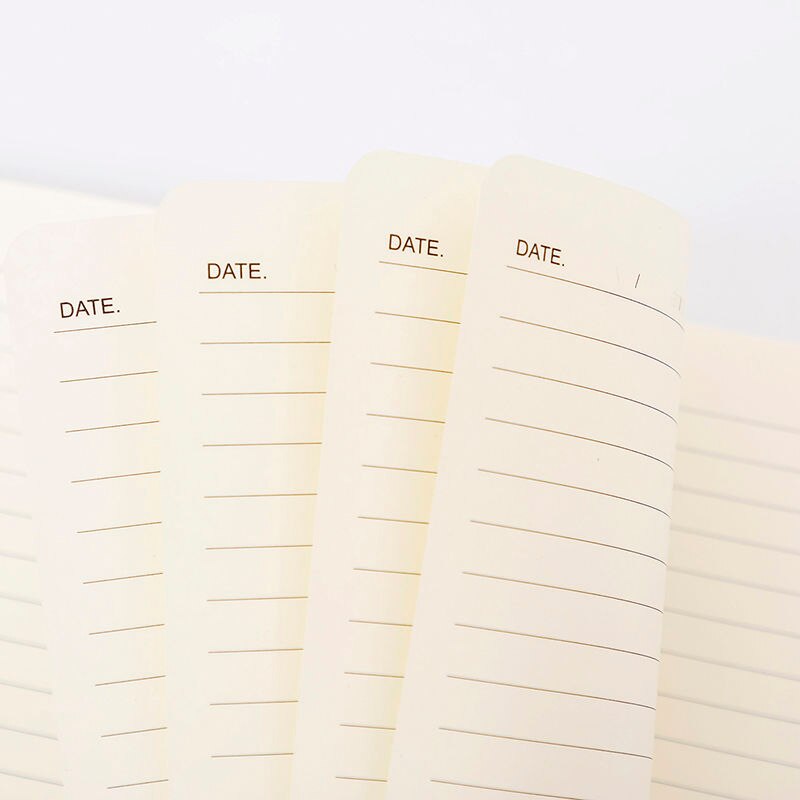 4pcs Retro Spiral Coil Sketchbook Notebook A5 Horizontal Line 60Sheets Paper Organizer Memo Pad Notebook School Office Supplies