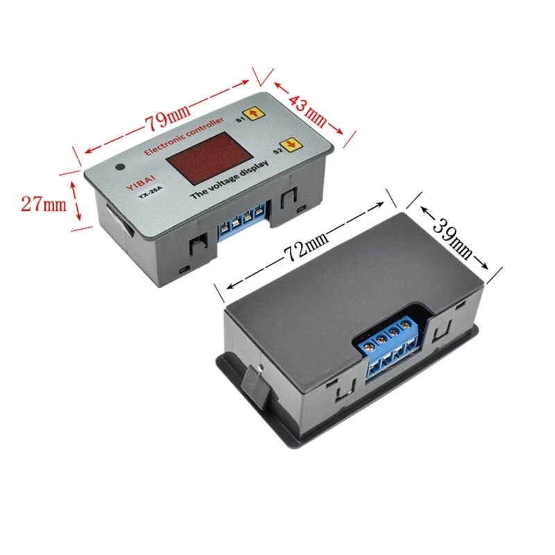 12V electronic controller, low voltage battery, automatic shutdown, protection switch, low voltage controller