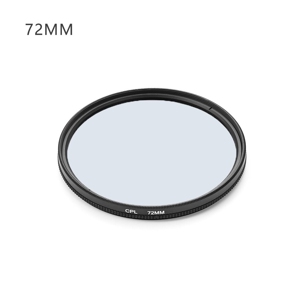 Camera Accessories For Canon Nikon DSLR Camera Lens Polarizing CPL Filter 37/49/52/55/58/62/67/72/77/82mm: 72MM