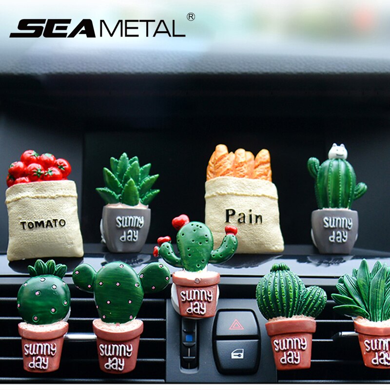 Bil luftfriskere planter parfyme ventilasjonsutløp klimaanlegg duftklipp søte ornamenter interiør auto tilbehør