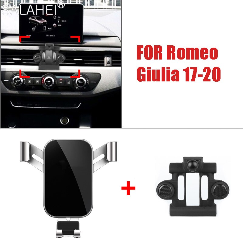 GPS Car Phone Holder Mobile Phone Holder Stand For Alfa Romeo Giulia 17-20 Air Vent Mount Cell Phone Support in Car Phone Stand