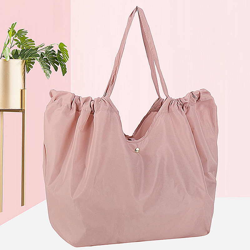Frauen umwelt freundliche faltbare Einkaufstasche wieder verwendbare tragbare Handtasche Kordel zug Umhängetasche Lebensmittel Einkaufstasche Käufer Taschen