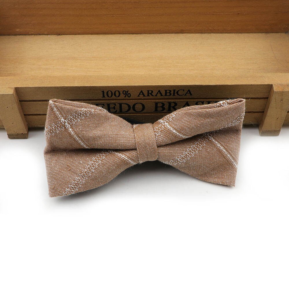 Stribet klassisk formel bomuldssløjfe gravata flere farver butterfly mønster slips herre luksus slips tweed butterfly: 5