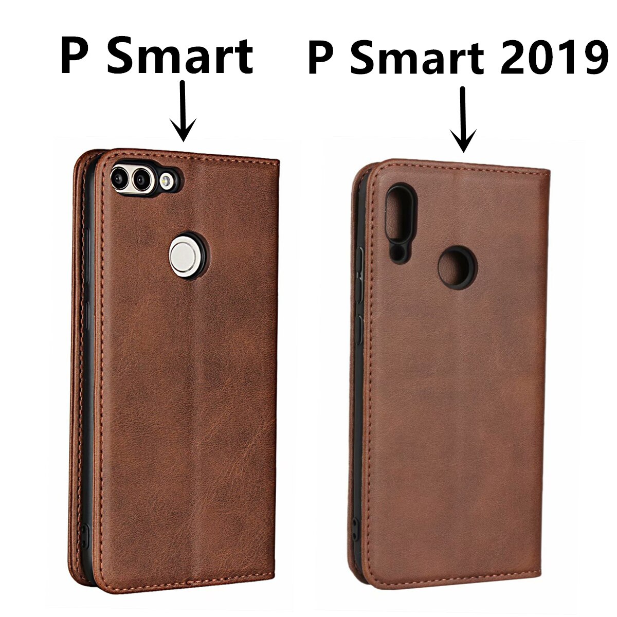 Leder fall für Huawei P Smart PSmart P Smart Flip fall karte halter Holster Magnetische anziehung Abdeckung Brieftasche Fall