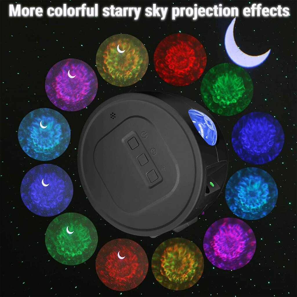 Colorful Starry Sky Galaxy Projector Nightlight Child Blueteeth USB Music Player Star Night Light Romantic Projection Lamp