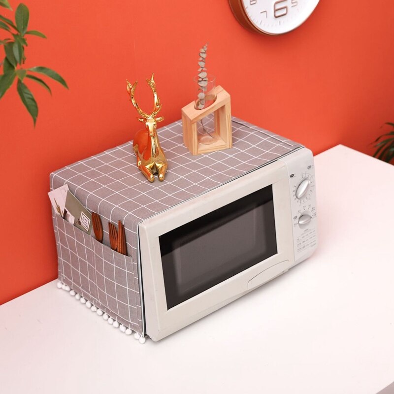 Eenvoudige Magnetron Kant Stofdicht Pil-Proof Handdoek Cover Multifunctionele Elektrische Oven Met Opbergtas Home Decor