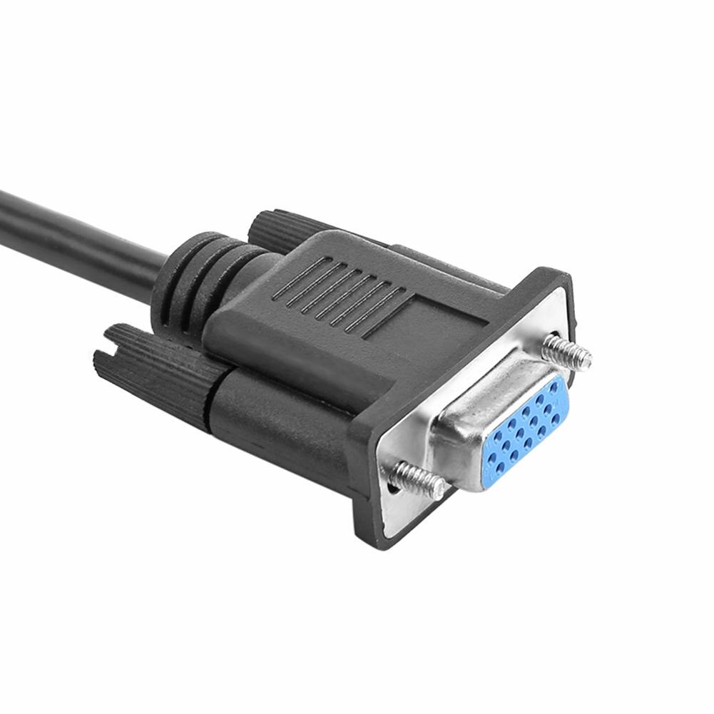 VGA Splitter Cable Computer to Dual 2 Monitor Adapter Y Splitter Male to Female VGA Wire Cord for PC Laptop
