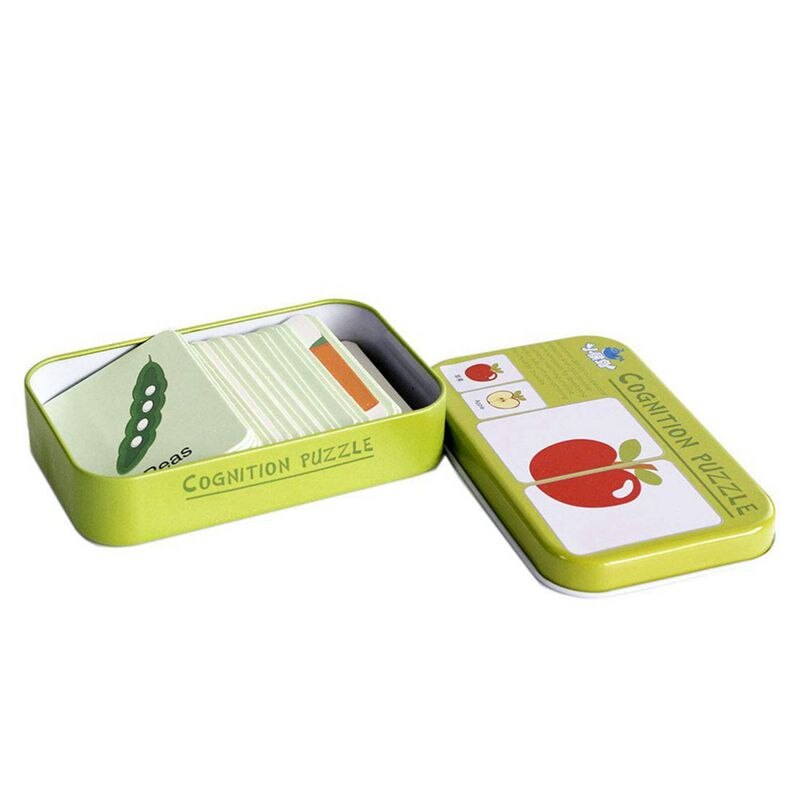 Baby Baby 32Pcs Flash Card Jigsaw Cognitie Puzzel Vorm Matching Puzzel Cognitieve Leren Vroege Onderwijs Kaart Leren Speelgoed