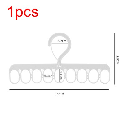 Kleerhanger Rok Hangers Voor Kleding Droogrek Voor Kleding Rack Wonder Doek Hanger Kleding Rek Broek Hangers: white-1pcs