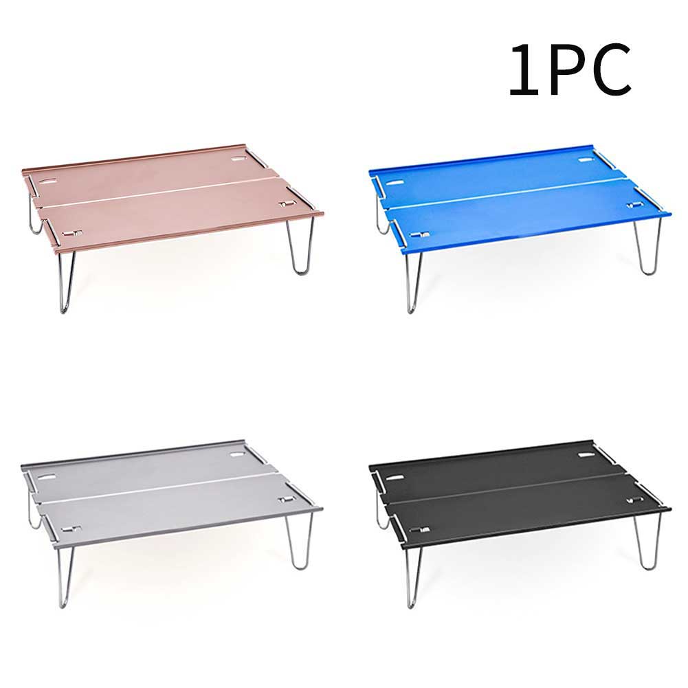 Hogar barbacoa acampar al aire libre Mini portátil senderismo aleación de aluminio Festival playa mesa plegable ultraligera cocinar multifunción