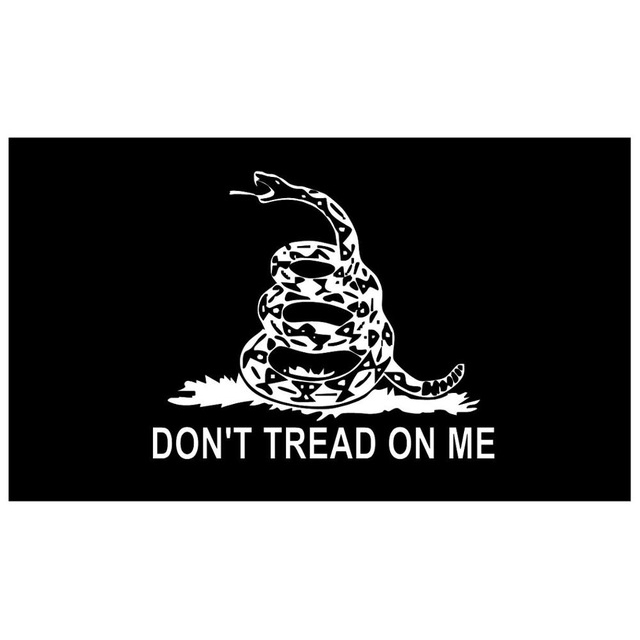 90x150 CM dont tread on me Yellow Snake gadsden flag: E / 60 x 90cm