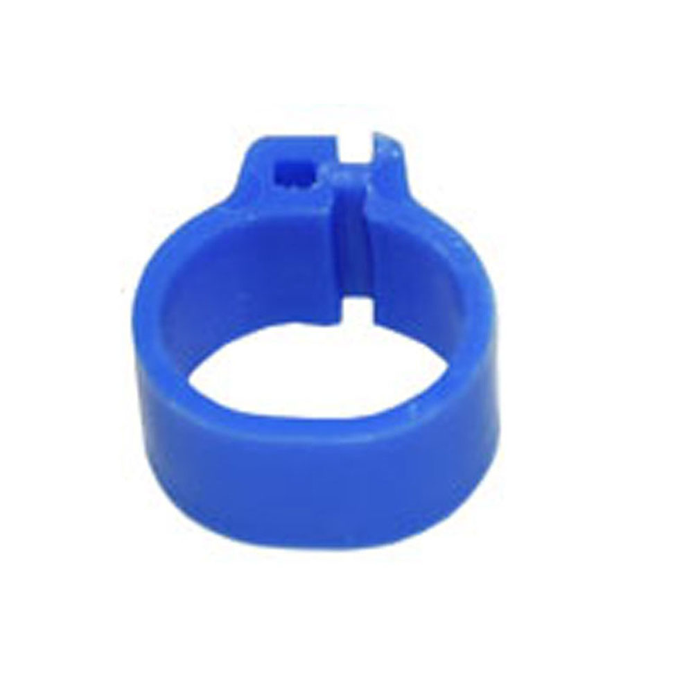 100 Stücke 10mm VöGel Taube Fußringe Kleine GeflüGel FußRing 10 Farben Kunststoff Taube Clip Wachtel Taube FußRing Haustier Vogel Liefert: Blau
