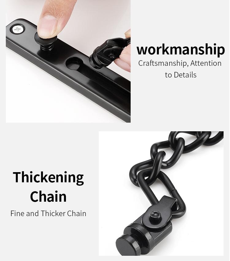 JZPENG anti-theft chain door chain home door latch door lock anti-theft lock security lock door lock anti-lock pin punch-free