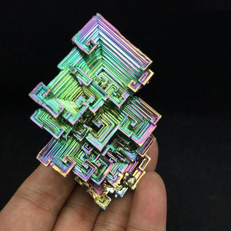 60g high pure Big Bismuth Crystals Bismuth Metal crystal Student science popularization specimen