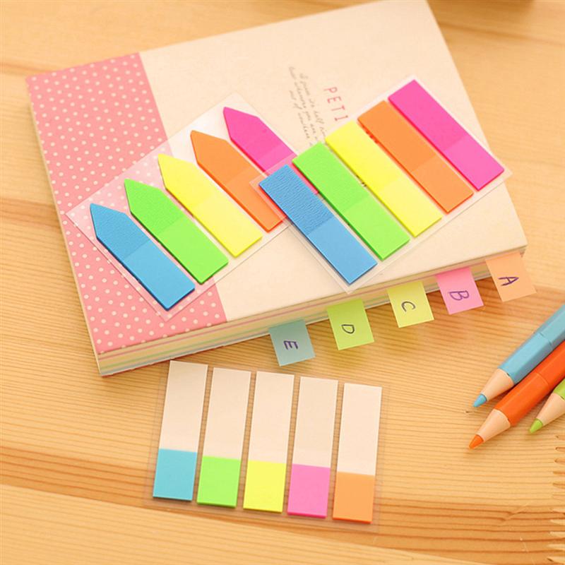 20 Sets Sticky Labels Colorful Sticky Notes Index Sticker for Office School