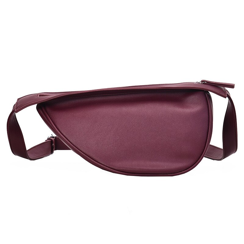 Sac à bandoulière, mini selle, sac à bandoulière, style sauvage diagonale, simple, couleur unie, bourse, style