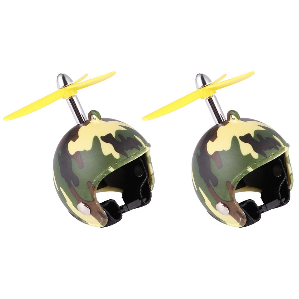 2pcs Funny Chicken Helmet Pet Protective Gear Sun Rain Protection Helmet Costumes Accessories Bird Hens Pet Supplies: Green camouflage pat