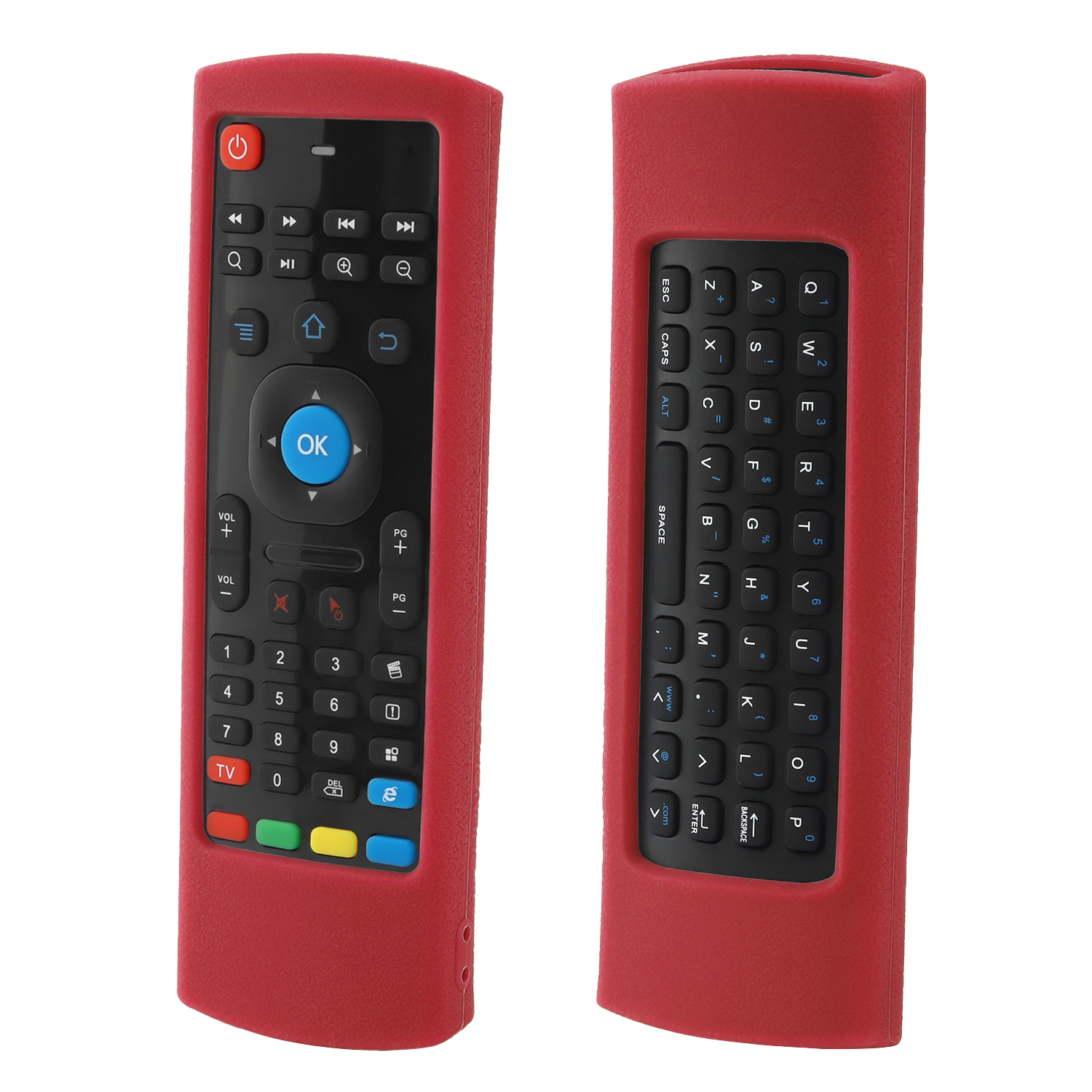 Silicone Protective Case Fit for MX3 Voice Flying Air Mouse 2.4G Double-Sided Remote Control RF Wireless Keyboard Remote Cover