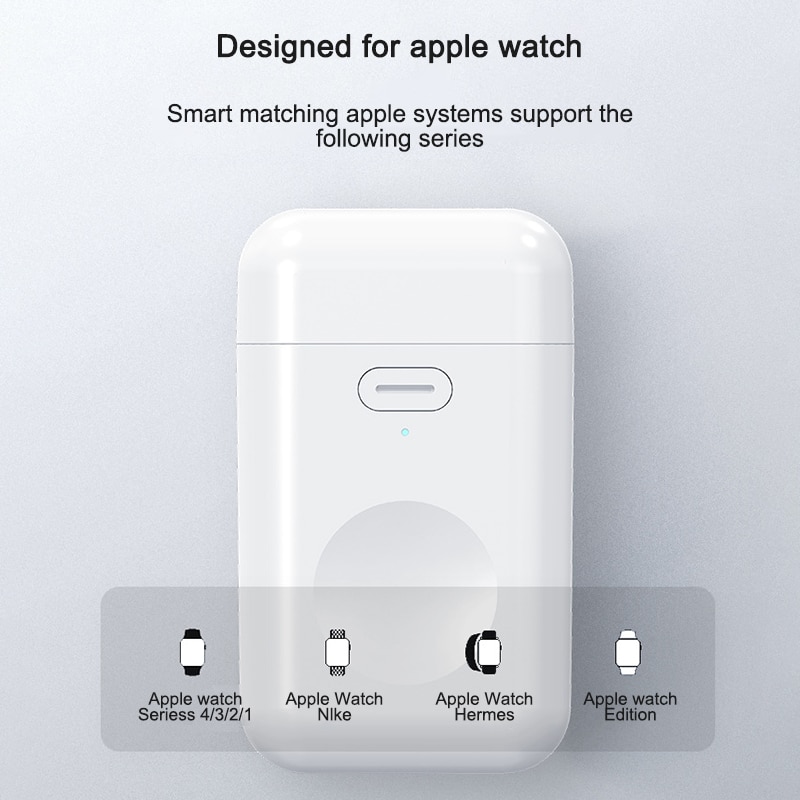 Qi Draadloze Oplader Voor Apple Horloge 6 5 4 3 2 Ik Serie Draagbare Snelle Draadloze Opladen Dock Magnetische Charger voor Iwatch Charger