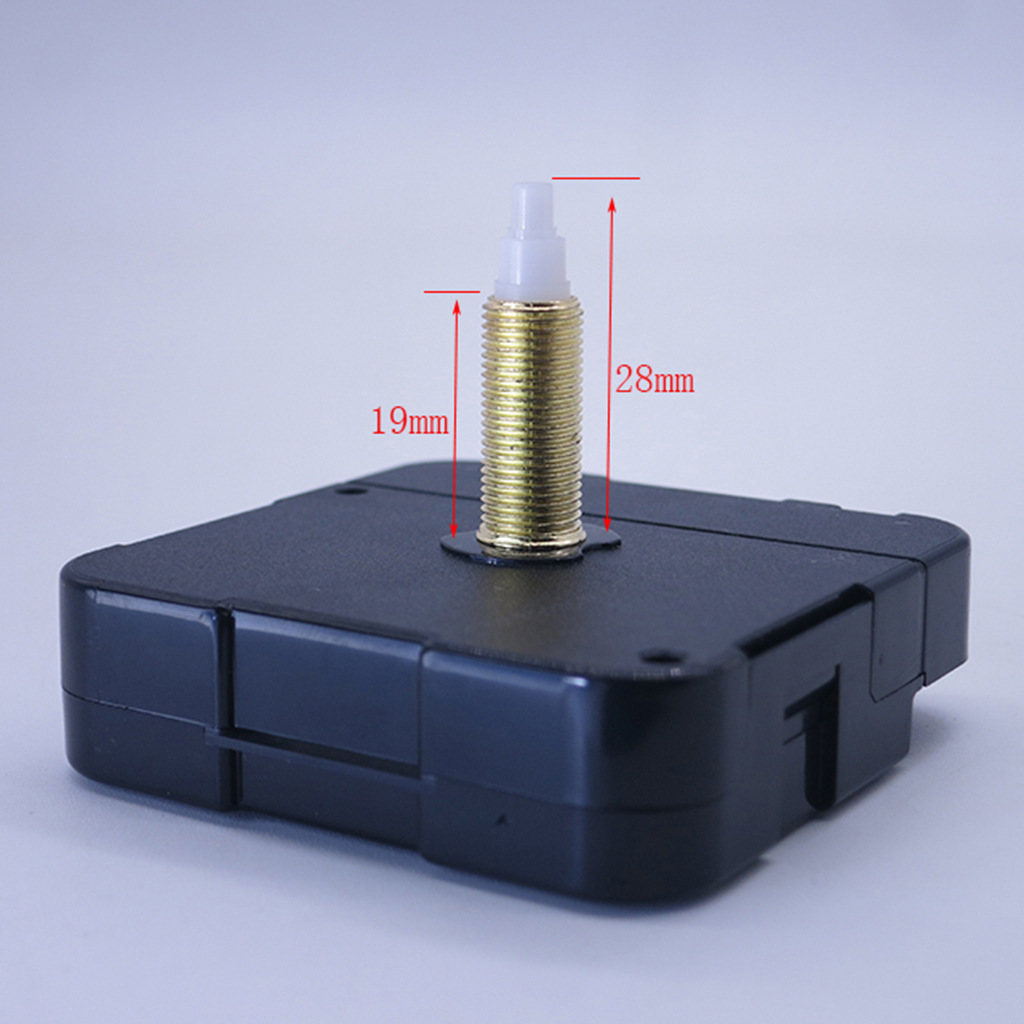 Reloj de pared de longitud de eje largo, mecanismo silencioso de relojes de cuarzo Diy, Kit de piezas de reparación de maquinaria para reloj de pared de 31mm: YELLOW