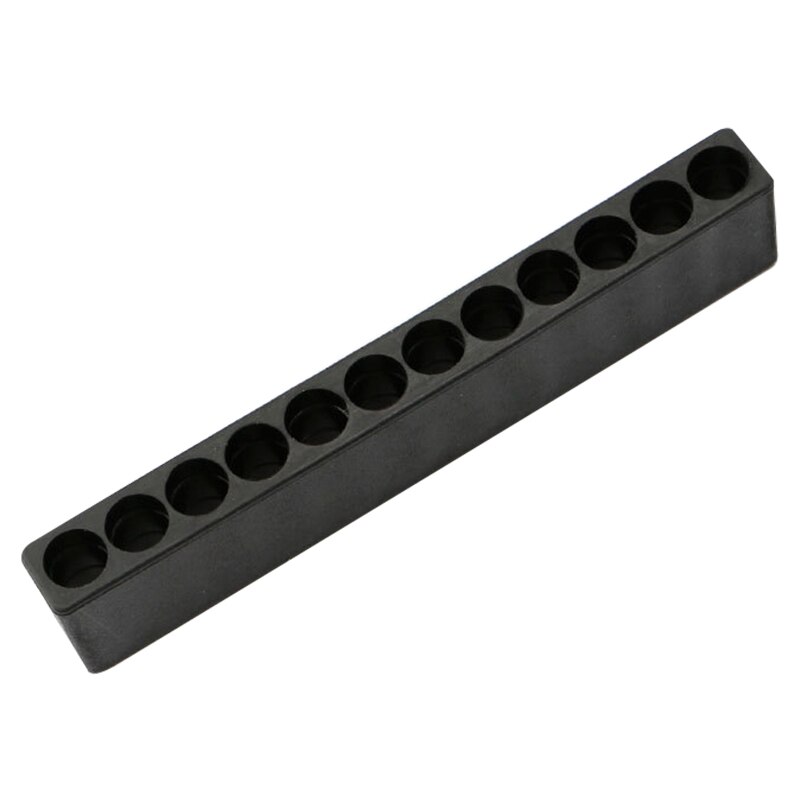 Vástago hexagonal con agujero para destornillador, herramienta de almacenamiento con cabezal de plástico, agujeros, 10/12