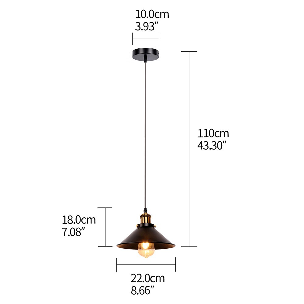 Amerikaanse Moderne Retro Led Brons Combinaties Hanglampen Zolder Slaapkamer Nachtkastje Bar Decoratie Enkele Kop Opknoping Lamp Hoofd