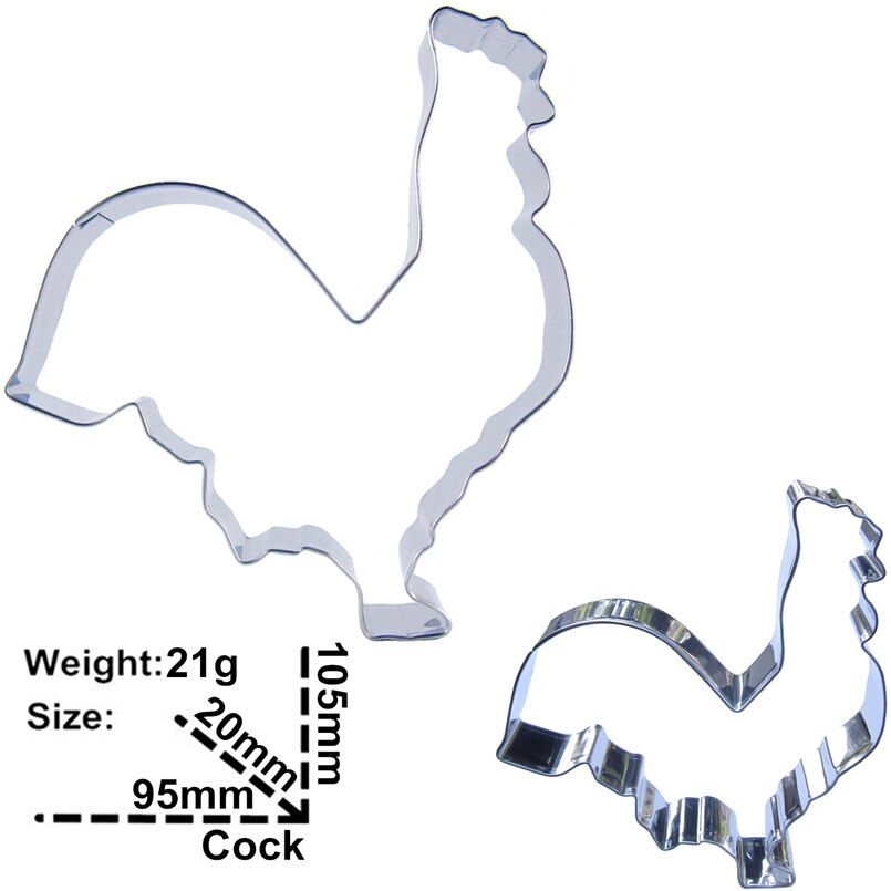 Coupe-biscuit en acier inoxydable, forme d&#39;animal de dessin animé, machine à gaufrer, pour le gaufrage, le sirop, le chocolat, moule de cuisson: H538