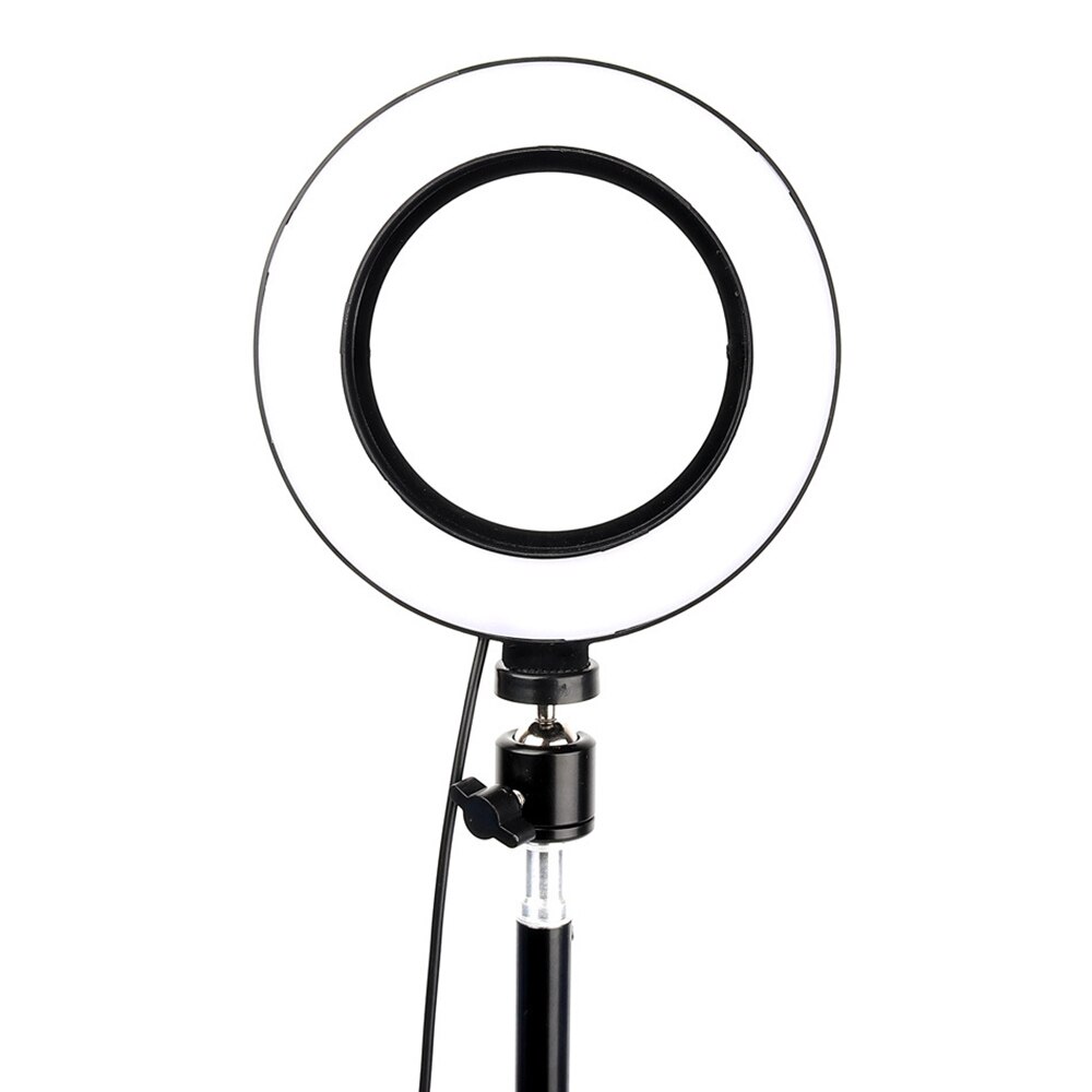 6 Inch LED Ring Light Living Broadcast Selfie Fill Round Lamp Dimmable Level 10 Light Modes Selfie Fill Lamp Studio Video Lamp