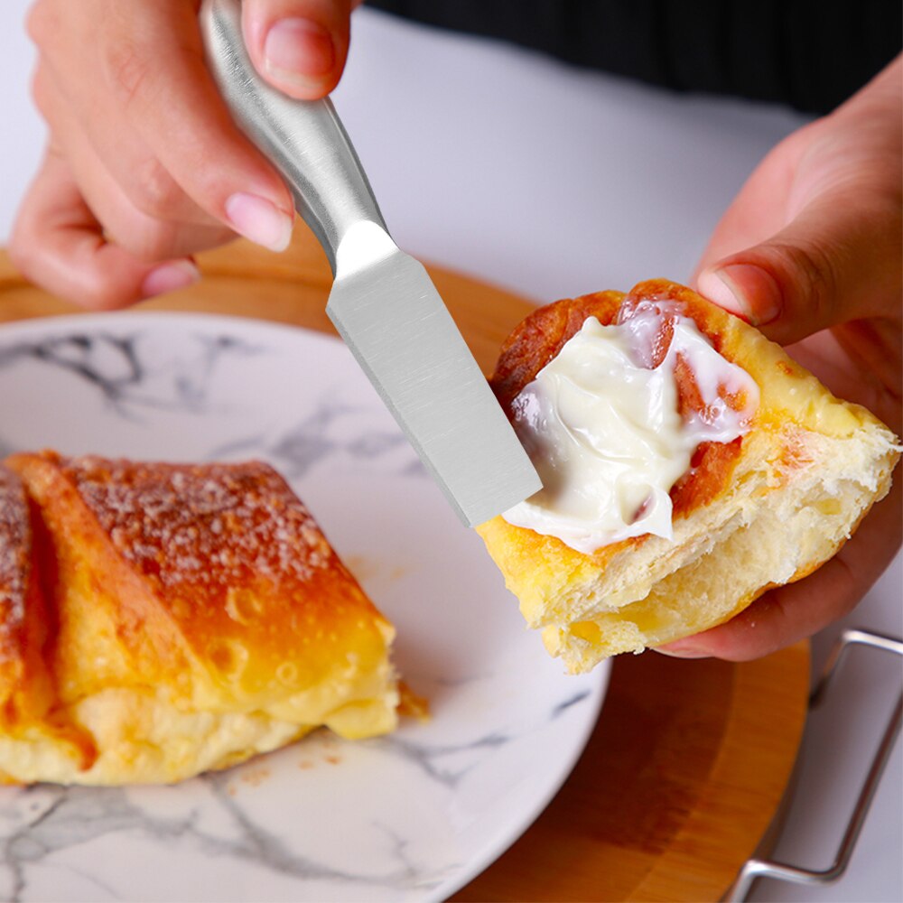 5 st/set ostknivsset i rostfritt stål smörspridare ostskärare skärare gaffelsats kök användbar frukostknivförvaring