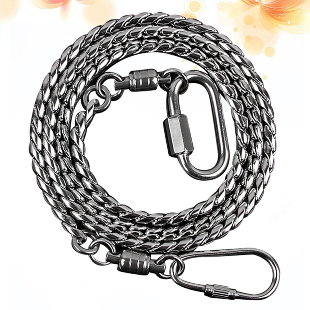 Tobillera de cadena de acero inoxidable, tobillera de Metal, tobillera antideslizante, tobilleras duraderas para pájaros, cacatúa, mascota, loro (tamaño 4 Ch fino