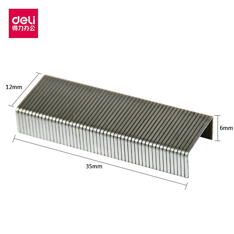 1 caja de grapas para oficina, de plata metálica, 24/6 grapas para papelería, suministros de encuadernación, grapas normales, Tapetool de Metal