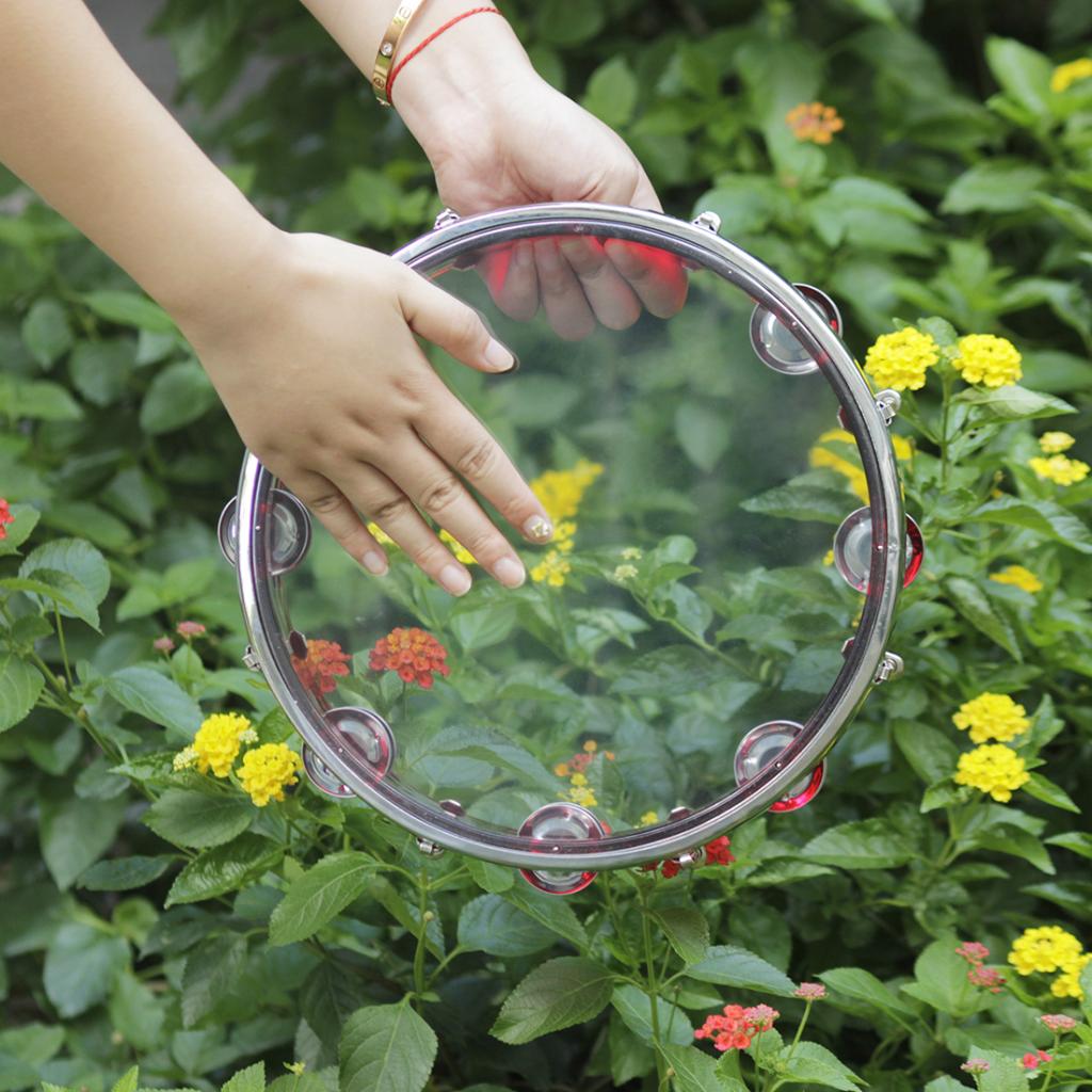 10 "ręczny bęben tamburynowy metalowy instrument muzyczny perkusyjny