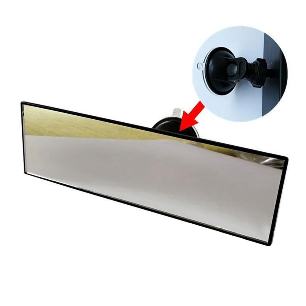 Espejo retrovisor interior de coche con gran campo de visión y ventosa, espejo plano gran angular, espejo auxiliar interior para coche, modificación.