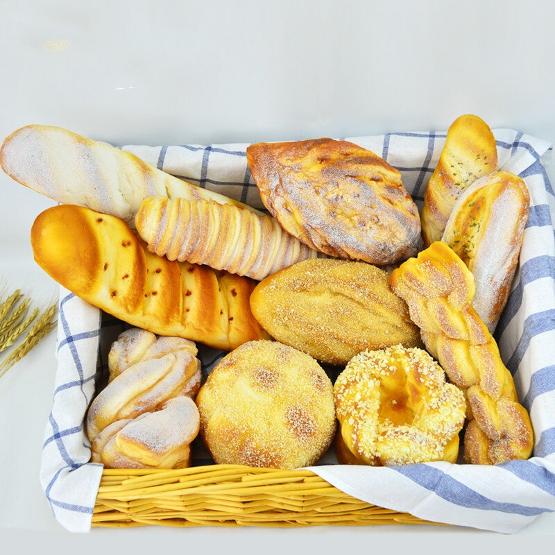 Décorations artificielles aliments doux PU Simulation | Fournitures festifs de fête, décorations pour fête, gros gâteau pain modèle faux présentoir