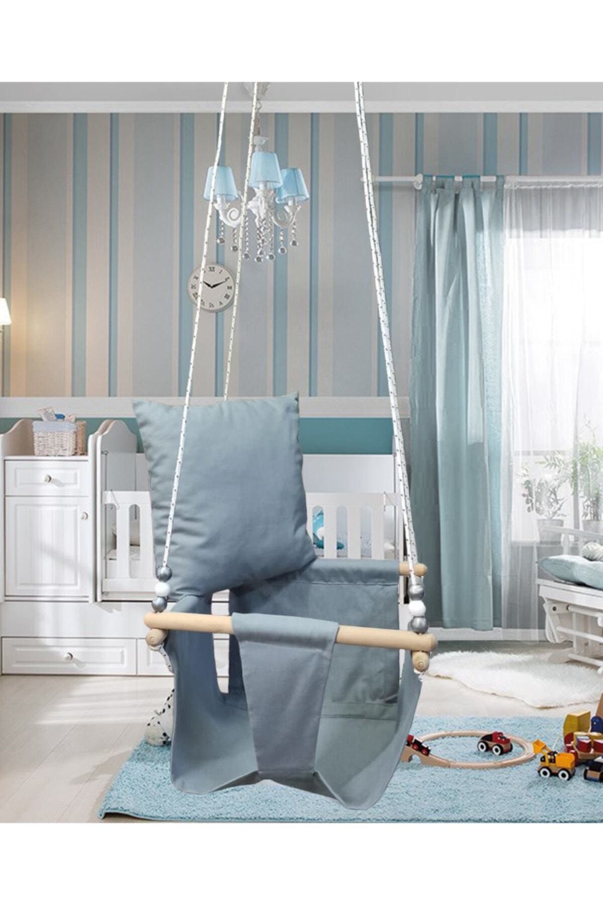 Hout Effen Kleur Baby Kinderen Tuin Schommel Hangmat Plafond Swing Thuis Swing