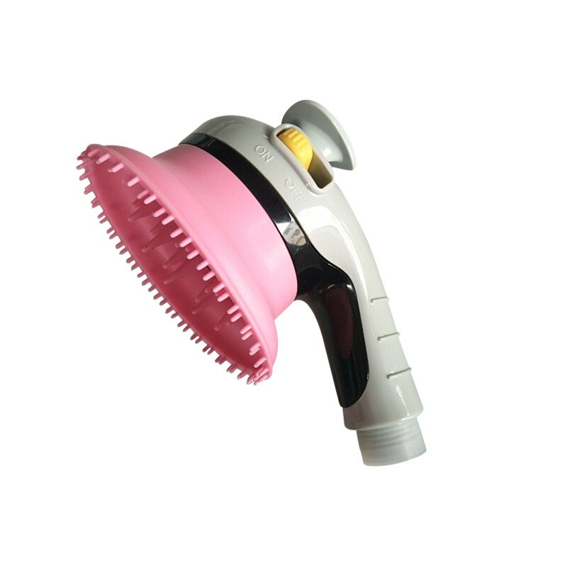 Pommeau de douche pour animaux de compagnie, brosse de bain pour chiens et chats, peigne de douche, accessoires de lavage pour animaux de compagnie, Massage d&#39;arrosage, toilettage: Pink